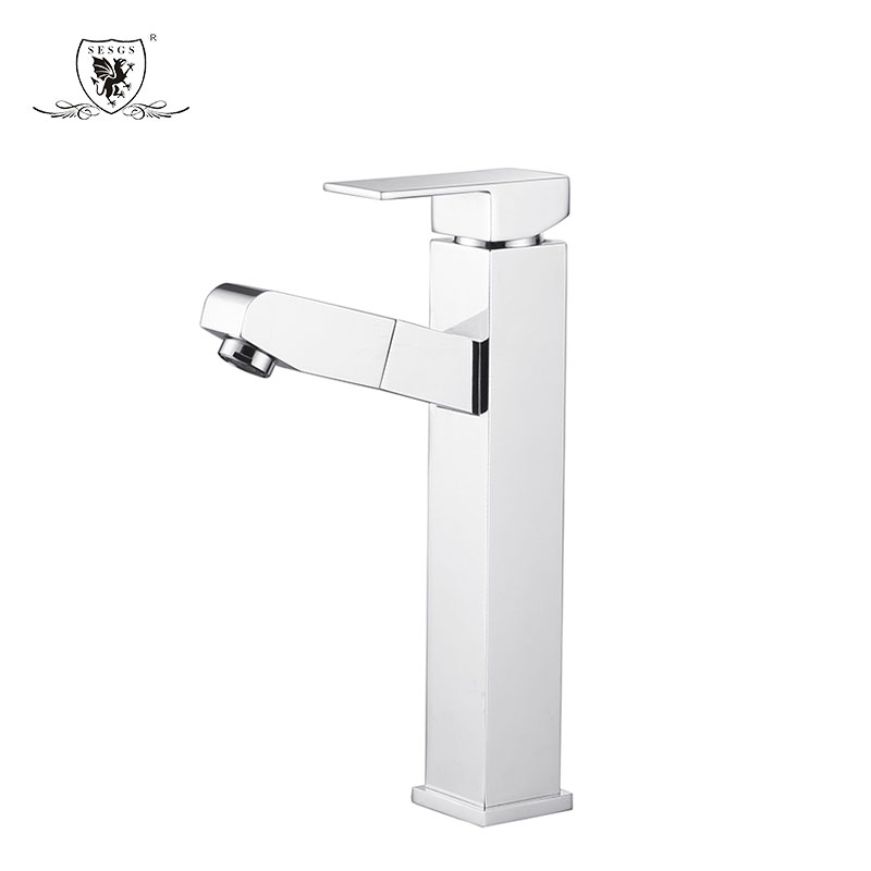 Pulling basin faucet   Square basin pull tap 9525B