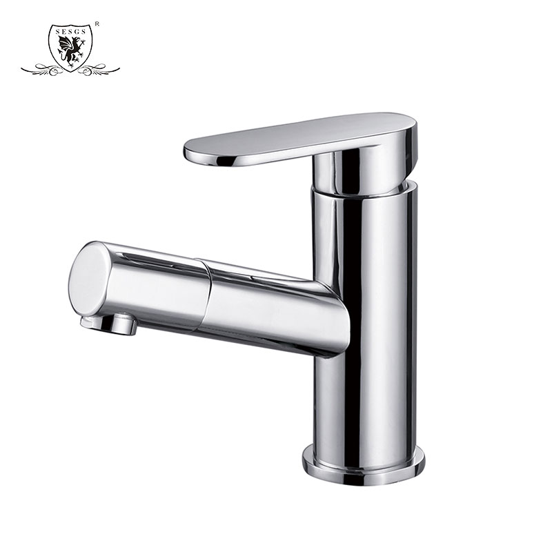 Pulling basin faucet Hot and cold  brass 9527
